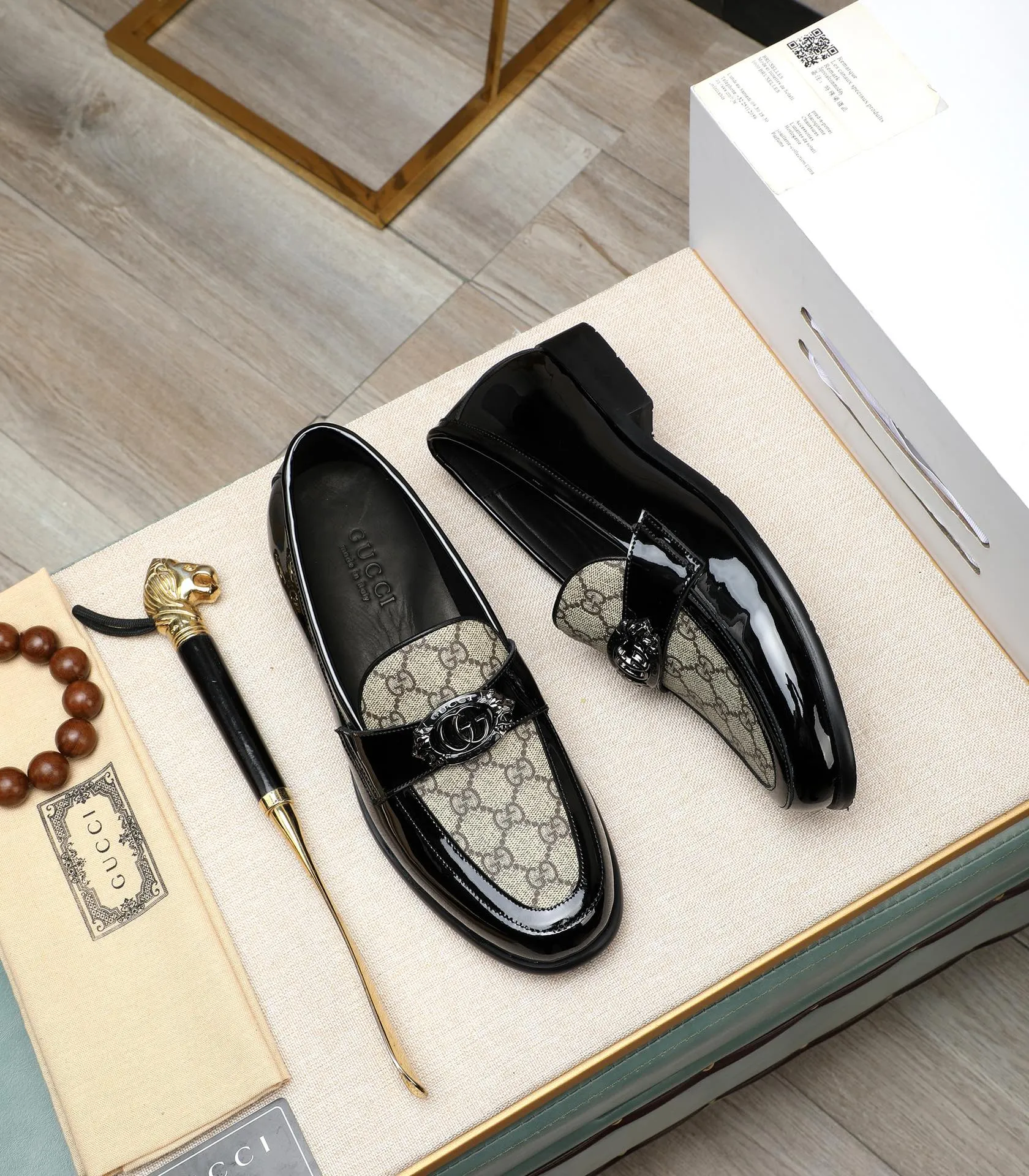 Men's shoes 💰500 📛📛 Original version (water-dyed cow lining) GUCCI official website formal shoes 🌀 Italian 🇮🇹 imported cowhide ➕ top imported water-dyed cowhide lining 💋 fine handmade original bottom, the real thing looks better when photographed in person Standard size 38-44 (45 46 customized)